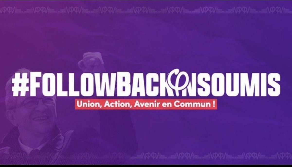 LesVraisFacts's tweet photo. Marre des Follows pas suivit. J'fais donc le miens.
1: Tu me suis 
2: Tu retweetes
3: Tu mets +1 #Followbackinsoumis en commentaire et moi, je retweete ton commentaire pour mes abonnés qui souhaitent augmenter leur liste de diffusion +je follow.
4: Ne s’adresse qu’aux insoumis. https://t.co/CT4rxaybgH