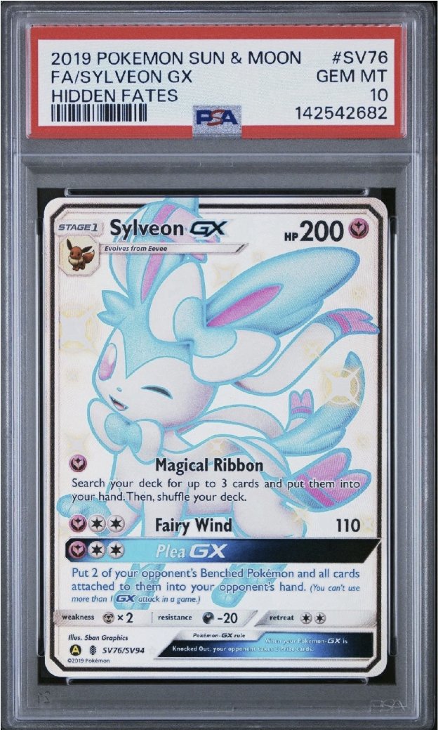 CardEdgeSignals's tweet photo. 🚨 CARD EDGE ALERT 🚨

Sylveon GX #SV76 PSA 10
(2019 Hidden Fates)

Market Value: $375
Current Listing: $330

Expected Fair Value Range: $375–$400
Signal: Liquidity gap — favorable entry zone forming

High-liquidity Hidden Fates asset trading well below recent comp range.

Link Below 👇

#Pokemoncards #cardflipping