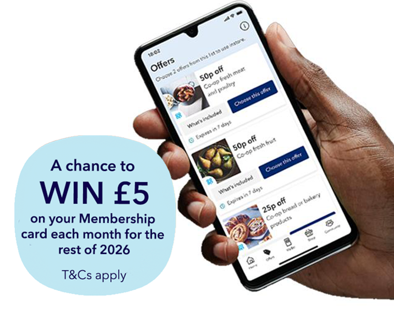 As a <a href="/coopuk/">Co-op</a> Member, you could win money on your membership card by joining in with our monthly opportunities. Find out the great ways you can get involved 👉 coop.uk/4biXgbL