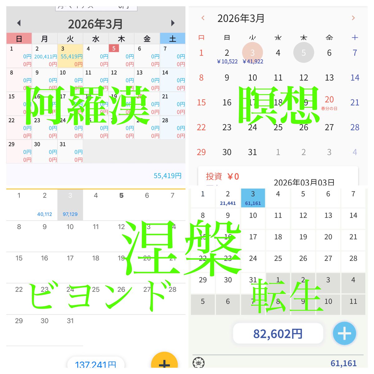 kimubb2003a's tweet photo. 3/3の自動取引の売上！
GOLD
阿羅漢 0.03
55,419円

瞑想0.1
61,161円

涅槃 0.02
ビヨンド
41,922円

転生防御
97,129円

リンクはプロフです
涅槃子さん
@diet2003a
@nehangold
のオプチャに入って無料で使っています

#FX/ゴールドロング仮想通貨/EA/無料配布 #配当金  #押し目買い　#メタプラ https://t.co/Zza95m0YIZ
