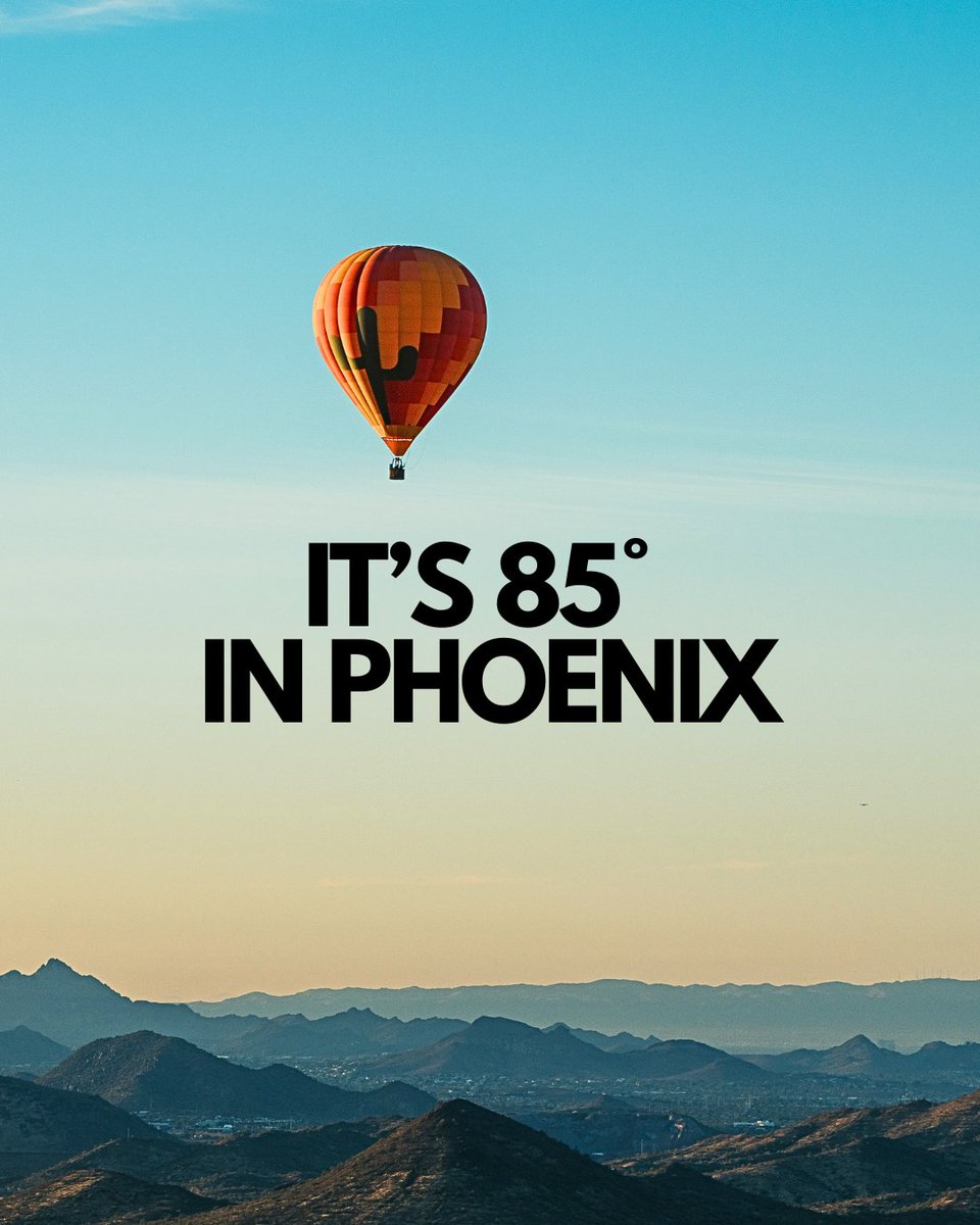 BalloonsAZ's tweet photo. You should be here! ☀️

Arizona is having a moment, and we are here for it 🙌🏼

The weather is beautiful, sun is shining + flowers are in bloom 🌼

When you're ready to take it all in, we're here waiting to cruise the skies with you ☁️

https://t.co/wQLyKetdxp 🔗 https://t.co/xZYDrZznPW