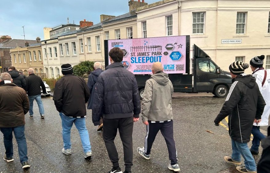 AdsDirectLtd's tweet image. Check out the fabulous #awareness generated via our #digivan at a recent @nufc match for our wonderful charity client @NU_Foundation Email us for further details on single match bookings or to book the remaining 4 x @premierleague matches this season- matchdays@adsdirect.org.uk