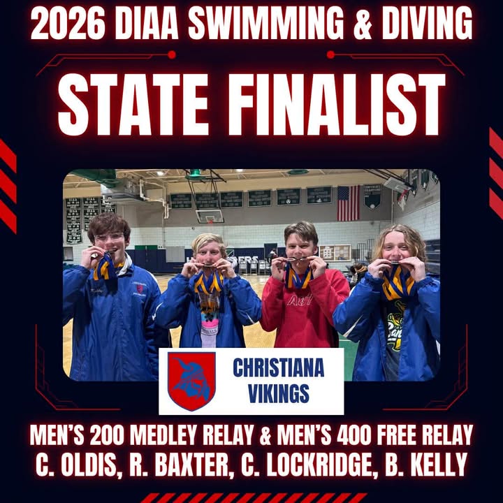 CSDStudentLife's tweet photo. STATE FINALISTS 🏊‍♂️🔥The Christiana Vikings are making waves at the 2026 DIAA Swimming &amp; Diving Championships!👏We are so proud of these athletes for their hard work, dedication, and incredible performances in the pool. Let’s cheer them on as they compete at States! #VikingPride https://t.co/jGZuMxGuQw