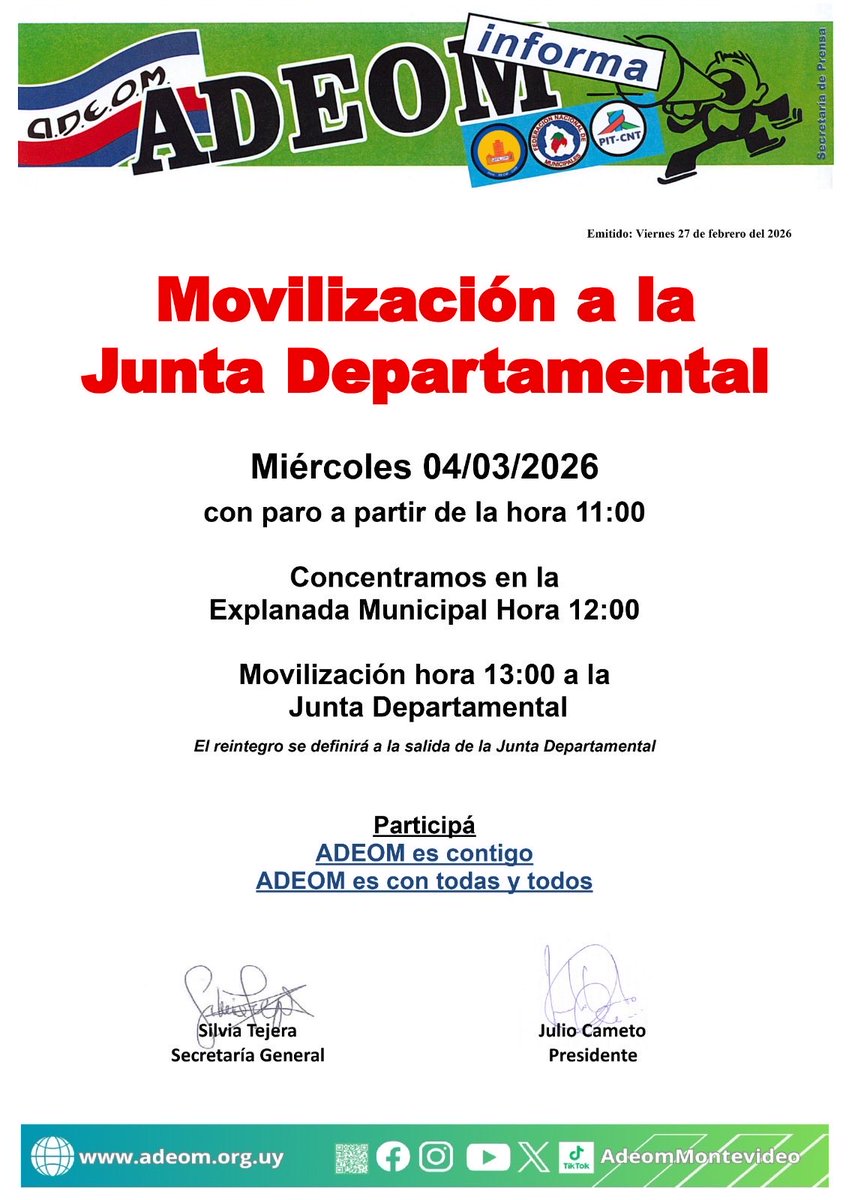 ADEOM MONTEVIDEO tweet media