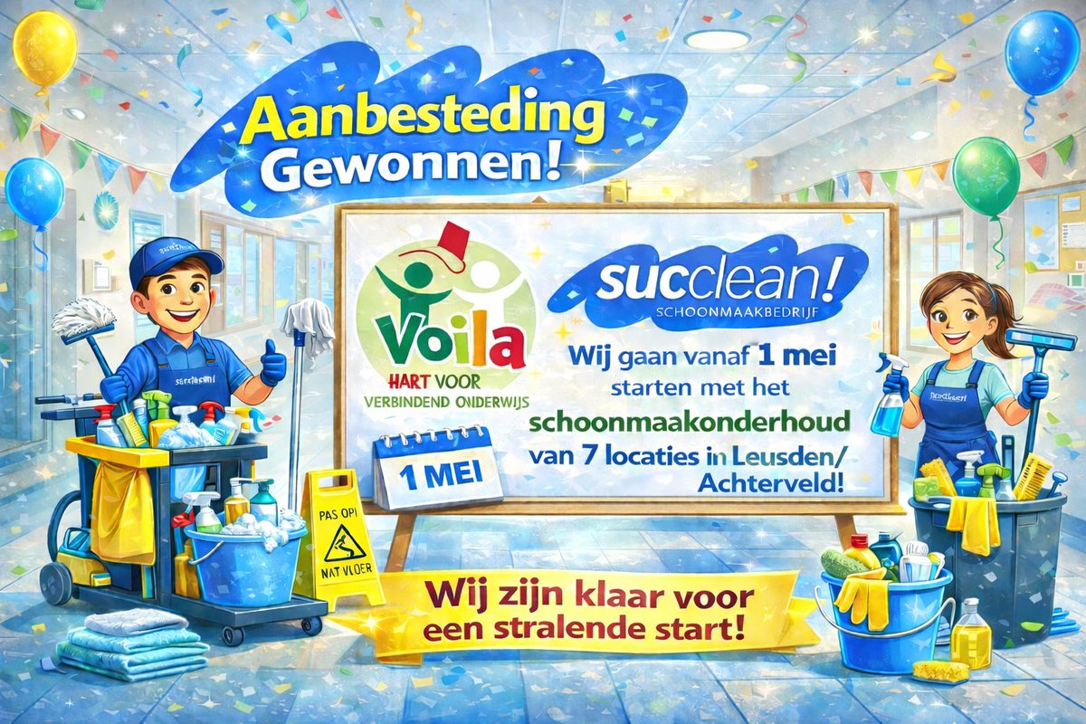Schoonmaakbedrijf Succlean B.V. tweet media