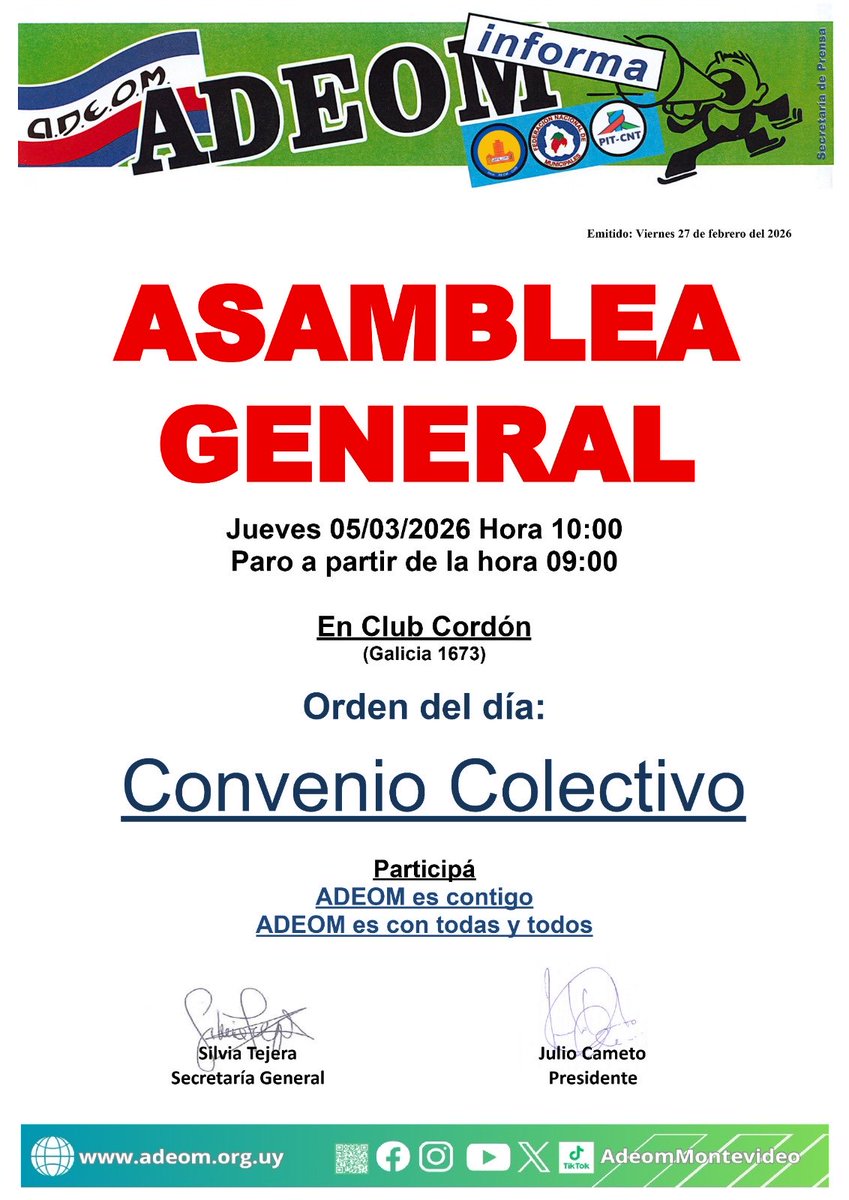 ADEOM MONTEVIDEO tweet media