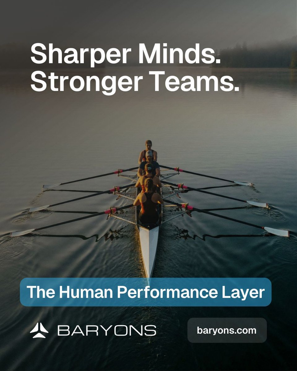 AI is compressing organizations.

Faster decisions.
Higher stakes.

Baryons is the Human Performance Layer helping leaders and teams sharpen judgment and execute together.

Sharper minds. Stronger teams.