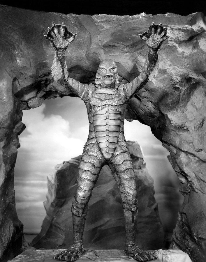WendyLovesJesus's tweet photo. "Not since the beginning of β° has the π beheld terror like this! Centuries of passion pent up in his savage β₯ !" #CreatureFromTheBlackLagoon #ClassicHorror #MonsterMovies #Premiered #OnThisDay https://t.co/qi2goXHQlp