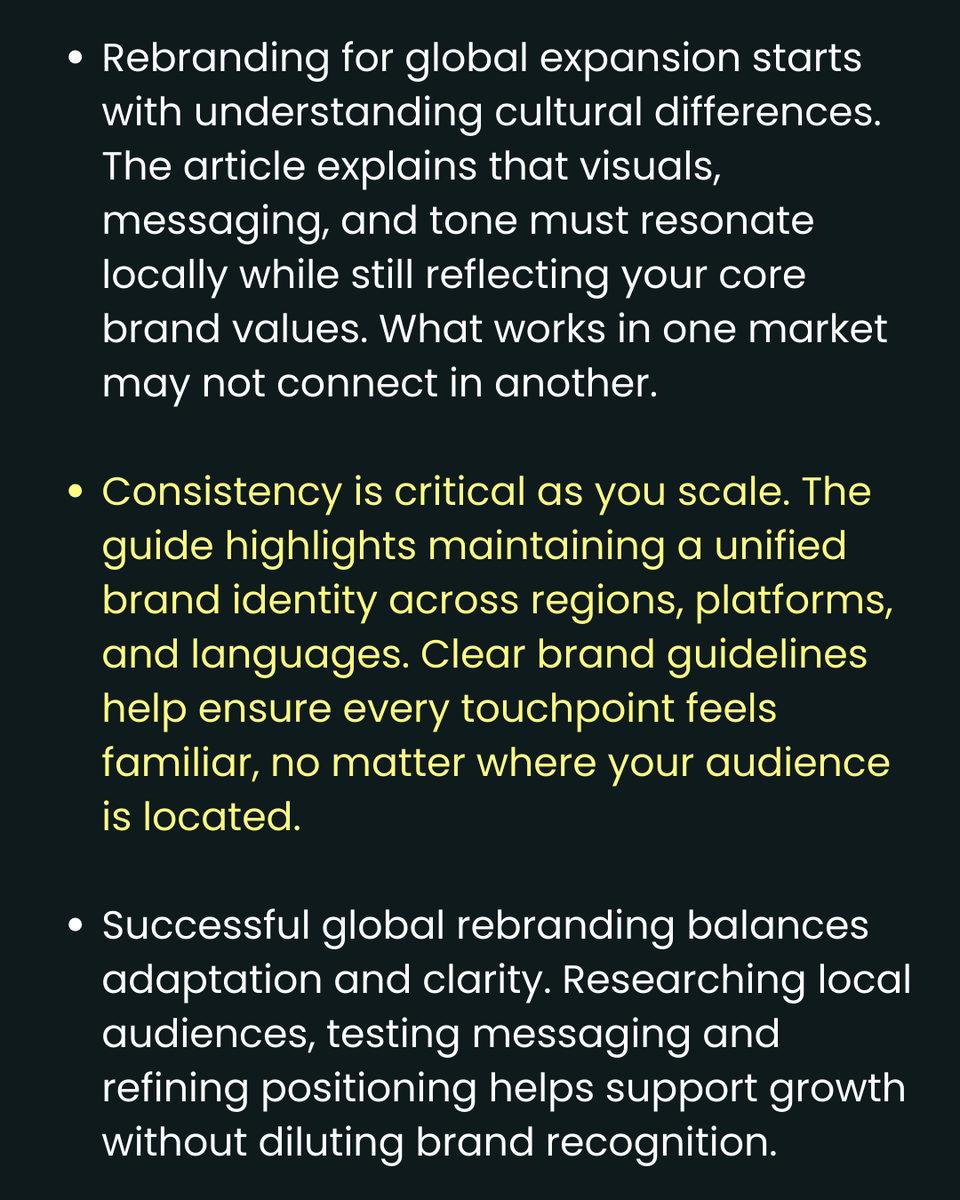 newlightdigital's tweet photo. Expanding globally takes more than translation.
This guide explains how strategic rebranding helps businesses stay consistent, relevant and trusted in new markets.

COMMENT “GLOBAL REBRAND” FOR THE GUIDE.
#rebranding #globalexpansion #brandstrategy #digitalmarketing https://t.co/Z6hECJXyOD