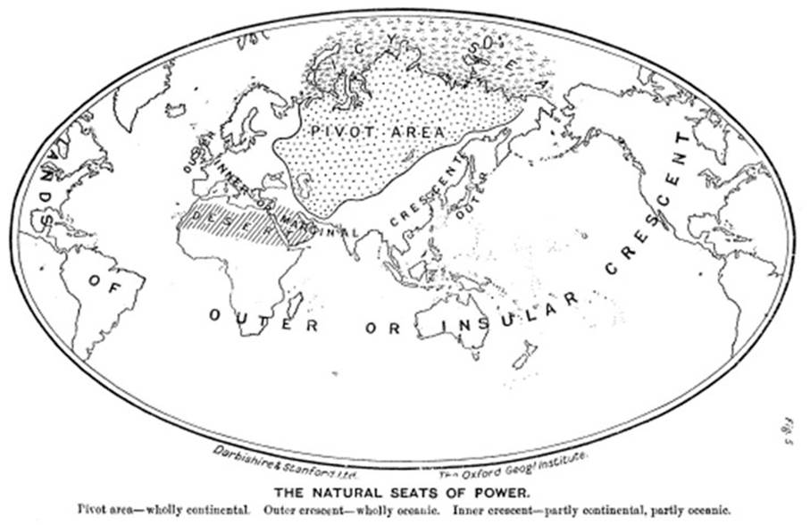 Ukraine, Venezuela, Iran: der Kampf der Imperien um die Weltinsel

Im Jahr 1904 präsentierte der britische Geograph und Politiker Halford John Mackinder seine berühmt gewordene Heartland-Theorie. In seinem Vortrag The Geographical Pivot of History vor der Royal Geographical