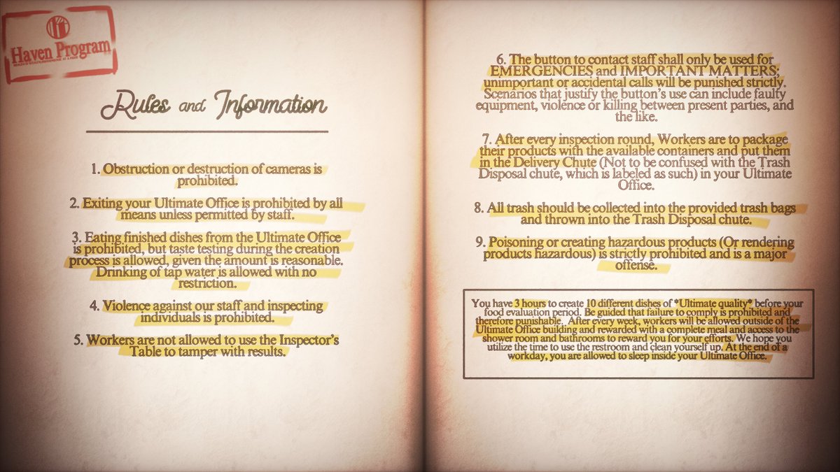 kimmycantkill's tweet photo. CH 1 (CG) - "Rules and Information" (Basuraronpa) Art all made by me, this is posted since I don't have Nitro and the files are too big for Discord, if you're not from the server just ignore this https://t.co/WLTVjst2Ym