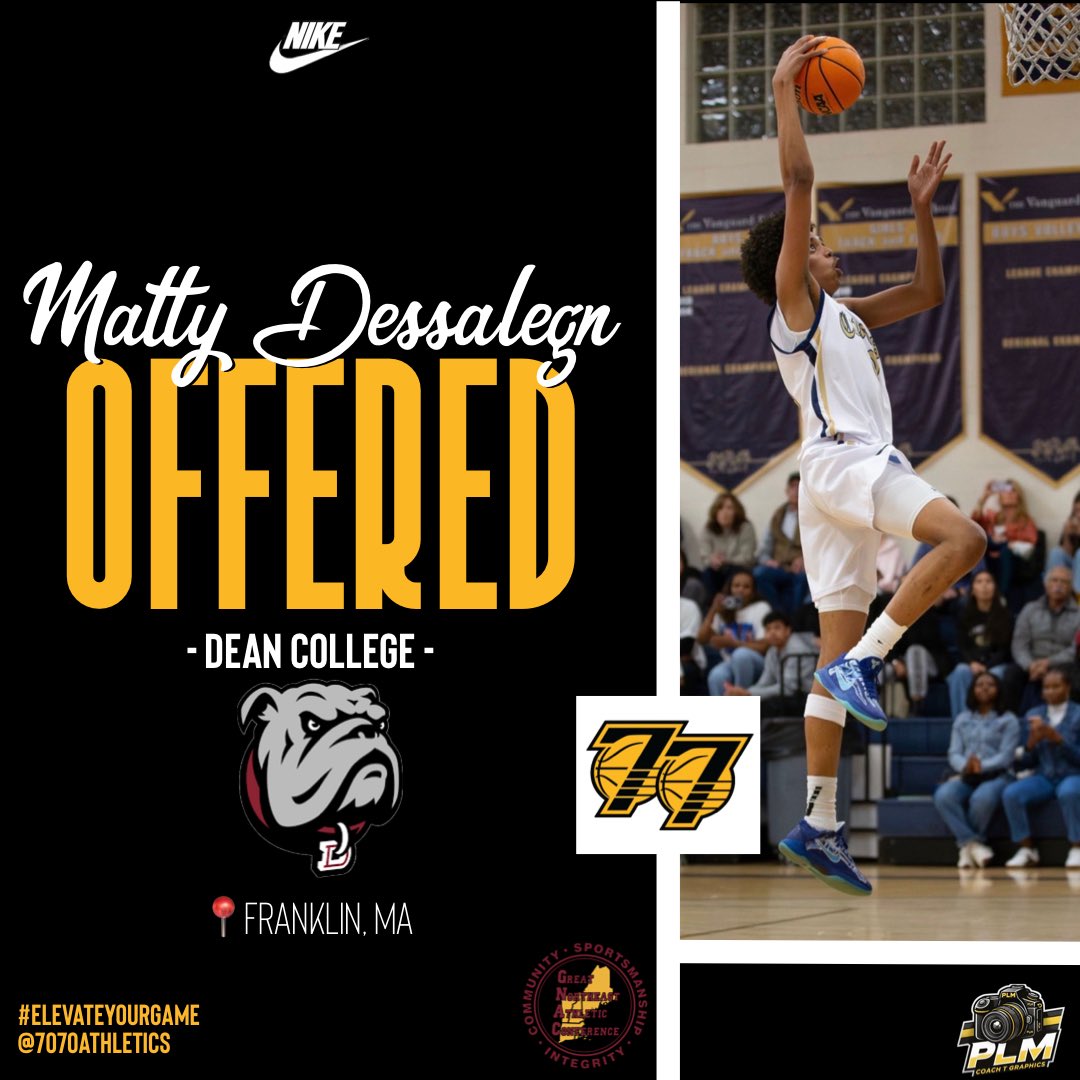 7070Athletics's tweet photo. Special Congratulations to c/o 26 @MattyDessalegn on his offer from Dean College!! 

#ElevateYourGame | #WeComin | #LoyalToTheSprings https://t.co/nD9lWssNhO