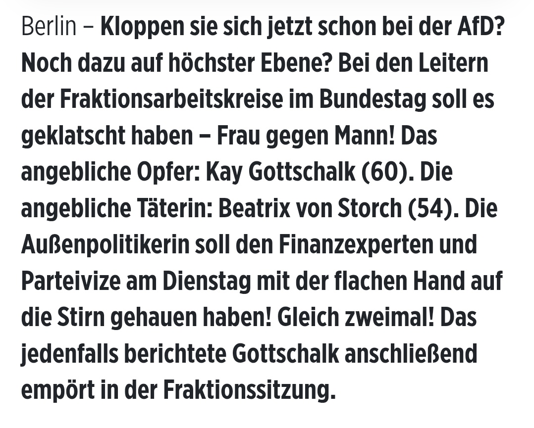 Die AfD ist einfach Peak eines Sauhaufens