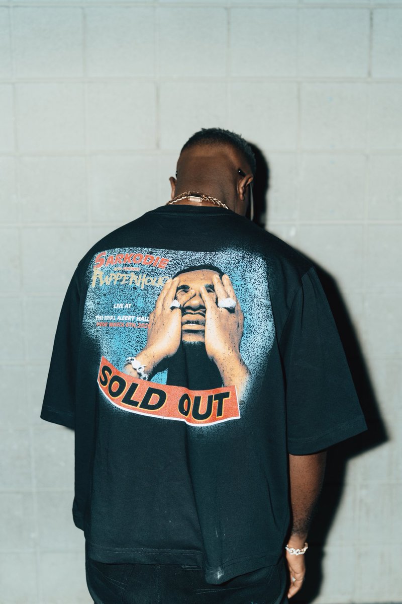 sarkodie's tweet photo. Exclusive limited Merch will be selling at the @RoyalAlbertHall make sure you grab some before or after the show this Friday … rest of the merch will be online soon follow @Sarkmerchandise for updates #RapperHolicUK26 https://t.co/TNO7cOEahl