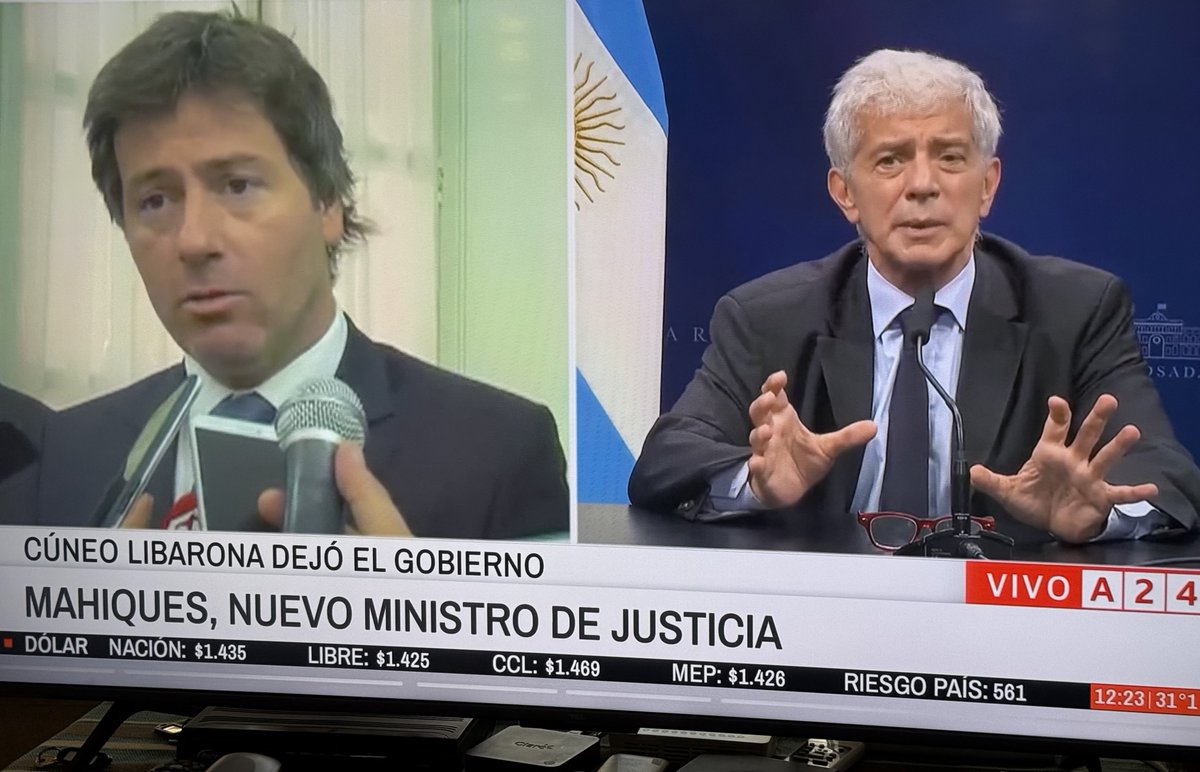 Recambio en el Ministerio de Justicia…