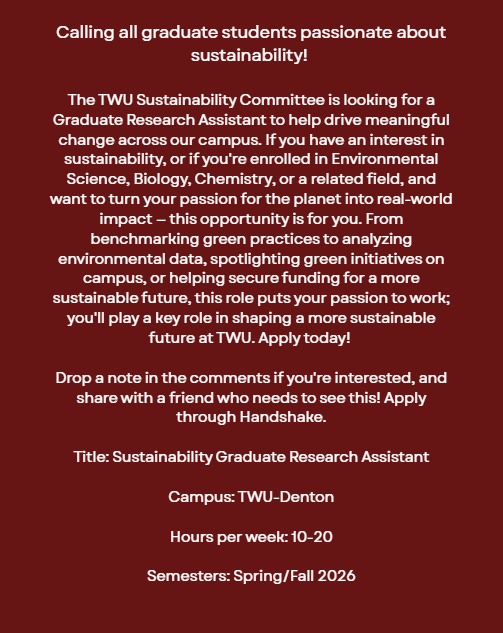 TWU Graduate School tweet media