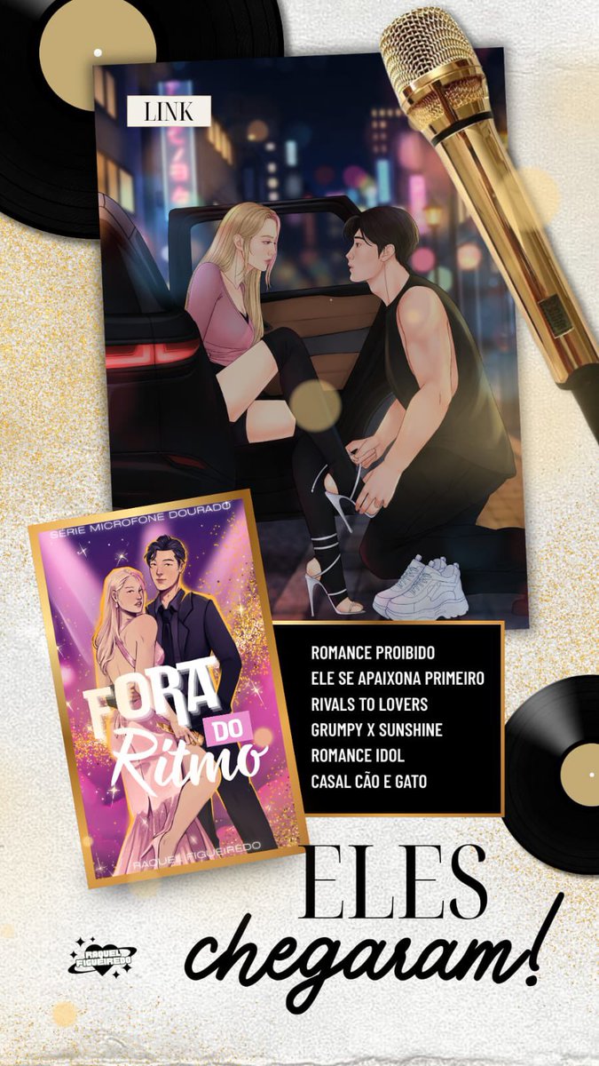 🗣️ELES CHEGARAM
📚 Fora do Ritmo
✍🏻 Raquel Figueiredo

🎤 Romance Idol
🛐 Ele se apaixona primeiro
✨Grumpy X Sunshine
🐶🐱 Casal cão e gato

🔗 a.co/d/0aOGZqMp

Disponível na Amazon no Kindle Unlimited