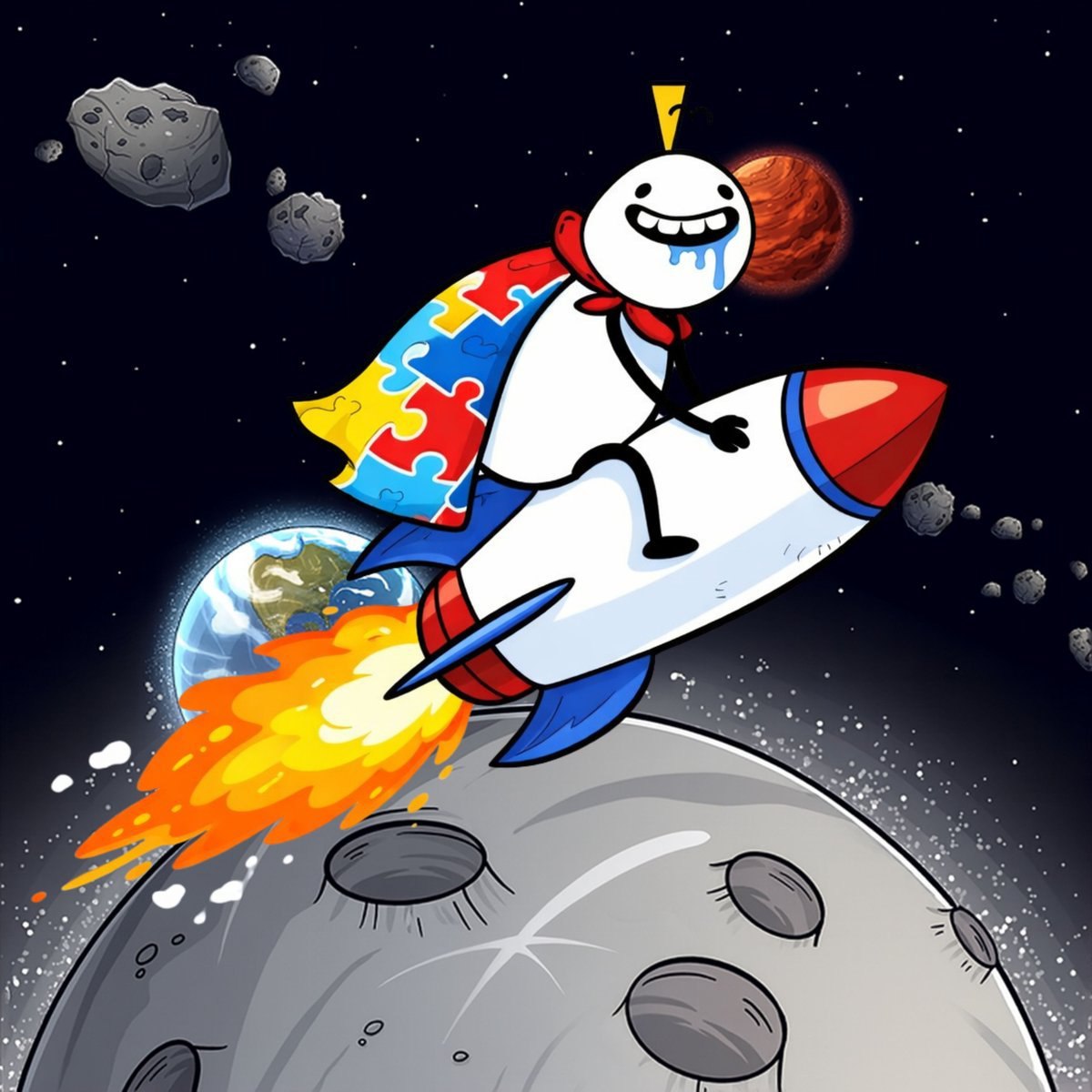 RetardedPippin's tweet photo. $rippin on my retarded rocket https://t.co/ijtp7lmp7Y