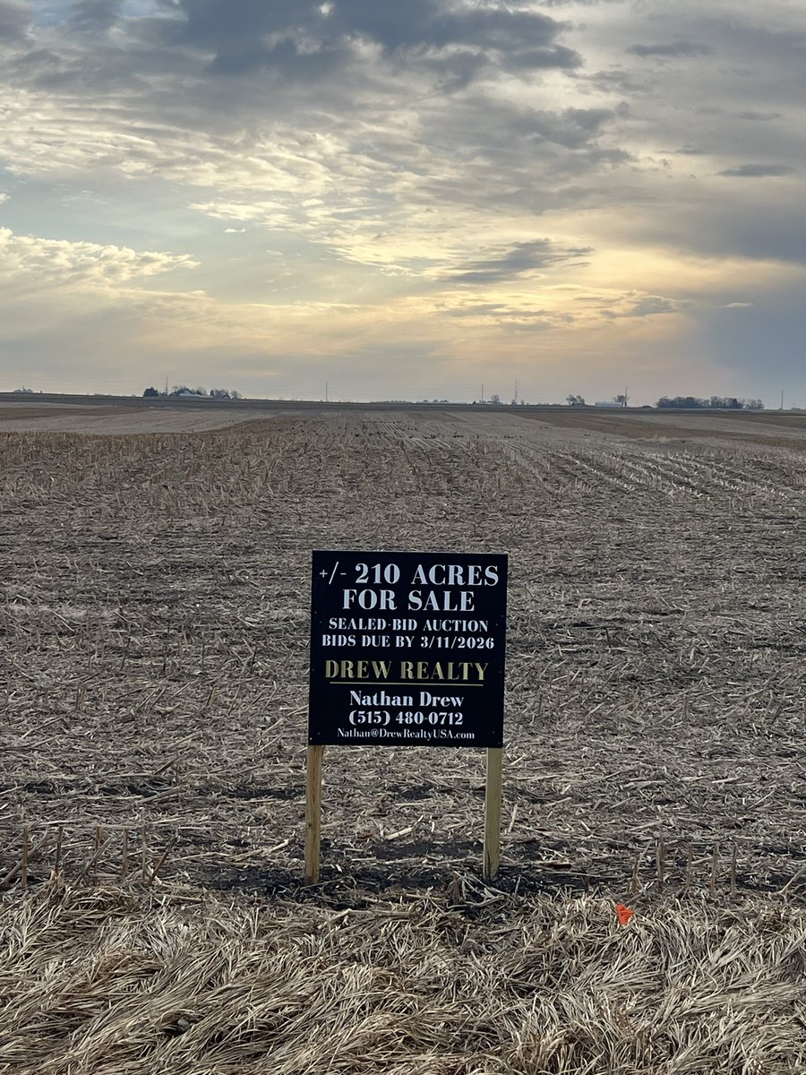 drewrealtyusa's tweet photo. One week out!  BIDS DUE ON SIX SEALED-BID AUCTIONS by 1 PM next Wednesday, 3/11/2026. Over 1,000 acres of the LeMar Koethe Trust portfolio!  #Land #RealEstate #LandDevelopment #NewConstruction https://t.co/1u1BlZW9xU