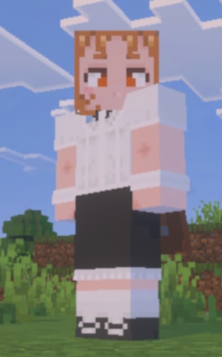 SeaSunsh1ne's tweet photo. Buenos días solecitos, el mundo les dice Hola! #vtuber #Minecraft #vtubermodel #vtuberLA les enseño esta Skin que fue un regalito ❤️ https://t.co/bL1bxtJn6a