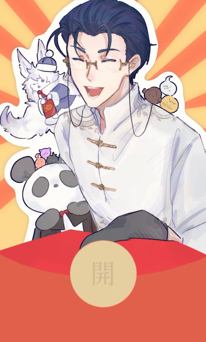 AgainDonut's tweet photo. 用了影法師2019畫的造型畫紅包 https://t.co/zHHqOEep0X