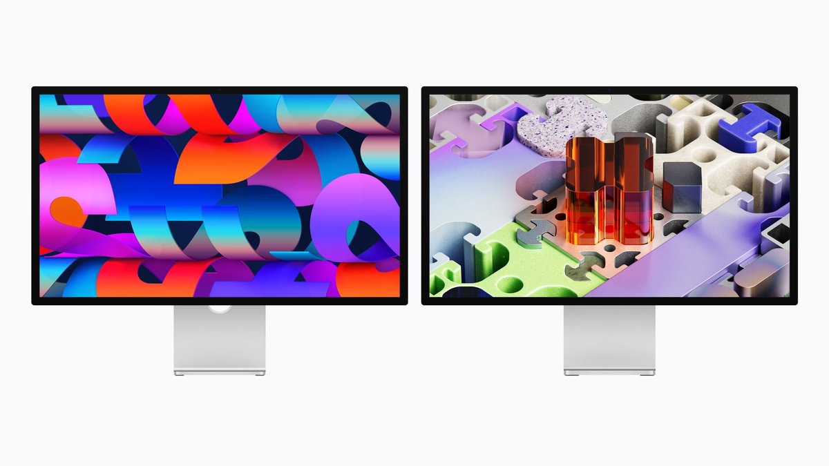TechPulseLeaks's tweet photo. Apple has introduced the new Studio Display and Studio Display XDR

- 27” 5K display
- Mini-LED (XDR model)
- 120Hz refresh rate (XDR model)
- 2000 nits of peak HDR brightness (XDR model)
- Thunderbolt 5
- $1,599 and $3,299 prices

Order on March 4. Available on March 11 https://t.co/Eq84jPvW0w