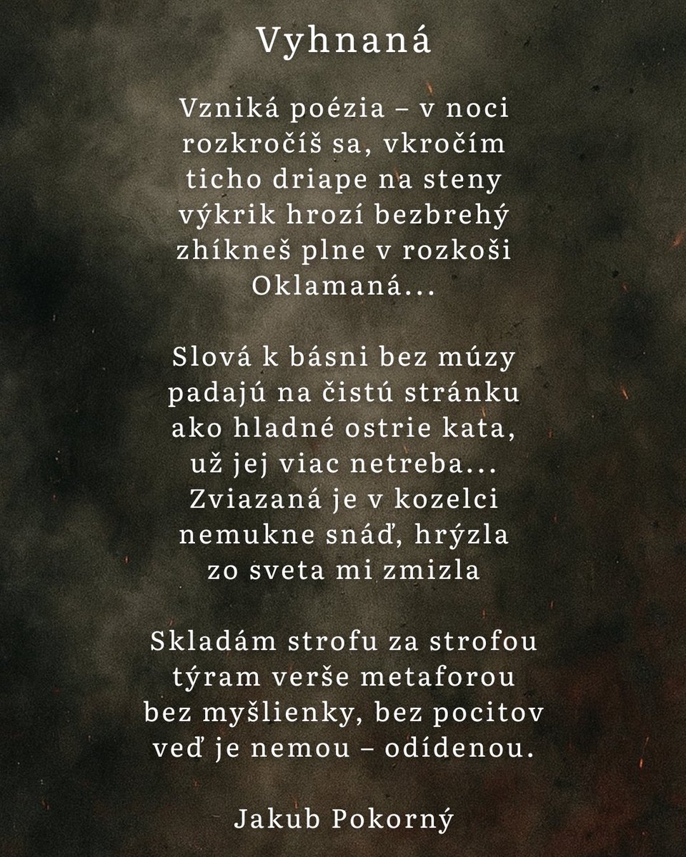 #vyhnana #basen #jakubpokorny #poezia #smutok