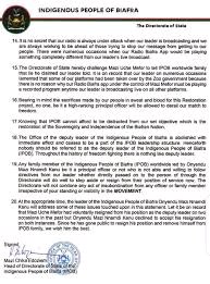 How IPOB appoints and removes:
These are memo of sacking of former IPOB deputy leader Mefor in 2020, 
Check the memo very well and tell us who signed the sacking of Mefor and who issued memo

MAZINNAMDIKANU approved mefor removal  and Directorate of states issued a memo and HOD