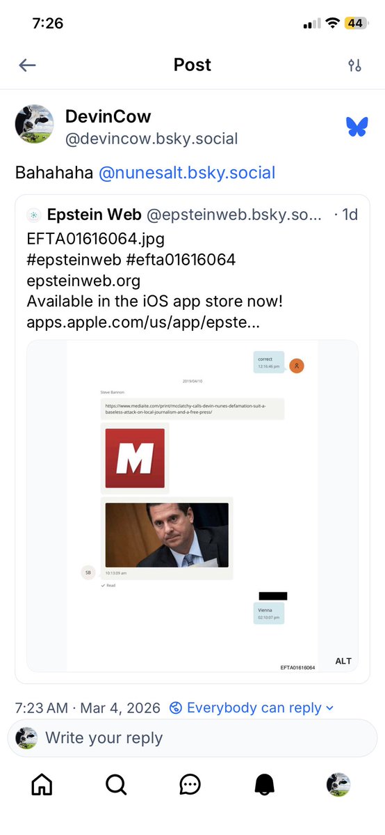 Devin Nunes’ cow 🐮 tweet media