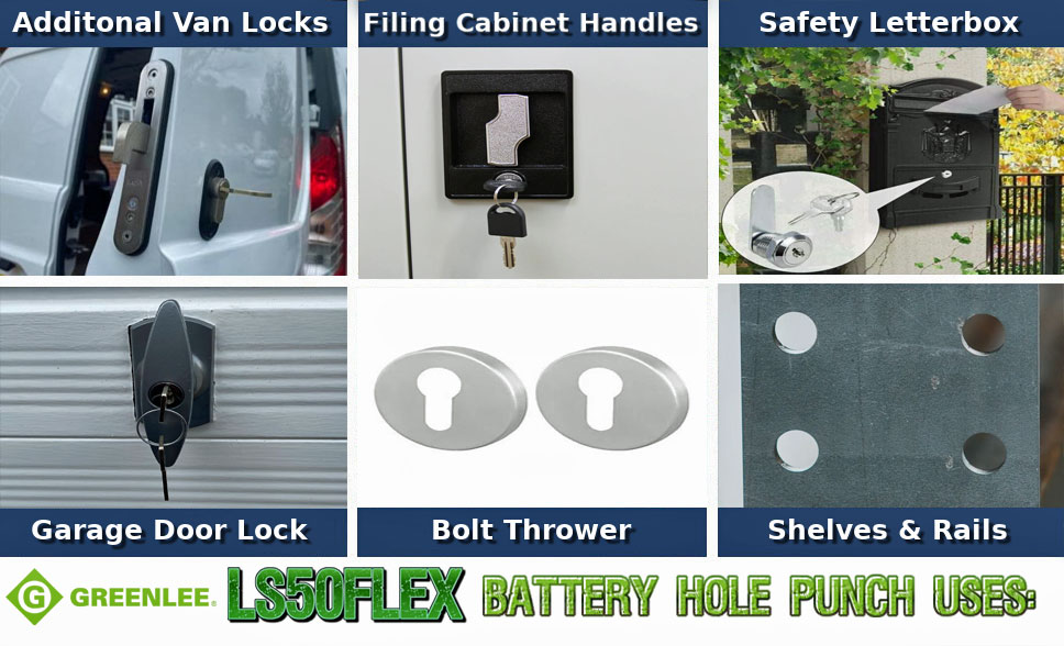 Cablectrix's tweet image. 🔋⚡ Clean holes. No pumps. No hassle.
The Greenlee LS50 FLEX Battery Hole Punch makes fast, precise.
Cordless convenience + reduced strain + professional results.
#Greenlee #TradeTools #Electricians #Fabrication
cablectrix.com/Products/Batte…