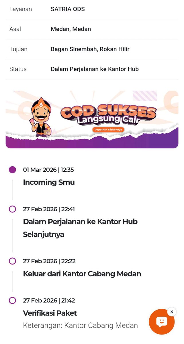 septina366's tweet photo. @sapx_express halo admin, paket saya tidak sampai sudah 6 hari. Per hari ini (4 Maret), tidak ada update lebih lanjut mengenai lokasi terkini paket saya. Mohon segera ditindak lanjuti.
Tolong balas dm saya untuk informasi no resi dan detail lebih lanjut. Terimakasih https://t.co/ryE9PYBlVR