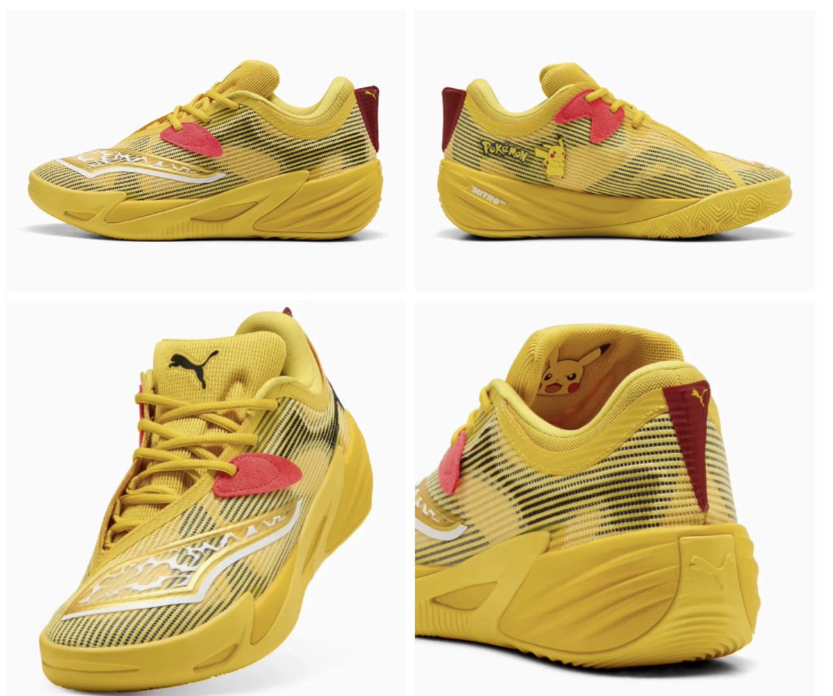 PUMA ピカチュウデザイン シューズ 26センチ ポケモン」とPUMAがコラボした「ピカチュウ」シューズが派手でかわいい