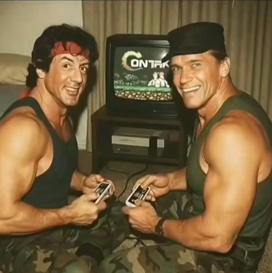 Wrestling_Fan79's tweet photo. @NicoMartelle @Freebyrd316 @HeManFan1 @Mark_Lapping @LoveMeSome1980s @stradlemonkey @Sinjun45 @MOTUdrawing @Brooksidefilms @HeManIsMyHero @BrokenBridgeGXB @CaptainBacon61 @AddictedHe @The_TyeBox @tentaclause @Gillster37 @AliciaMarieBODY @lizhobbs1974 @Smax140Adams @cimerians @MichaelOdomArt @jfdm76 @Wheeljack83 @deanetts @SeitaYokokawa @kevhulk73 @tylerSLAM @DCComics @Mattel @pepsi @NECA_TOYS @HulkHogan @Konami @Metallica @OutbackSteakAus @arcade_1up @Oreo @PandaExpress @pizzahut @CodyRhodes @elonmusk Contra is one of the greatest games ever and a Contra movie featuring John Rambo and John Matrix would have been one of the greatest movies ever. 🤘 #Contra #NES #SylvesterStallone #Rambo #JohnMatrix #Commando https://t.co/i5C4hrOQ7c