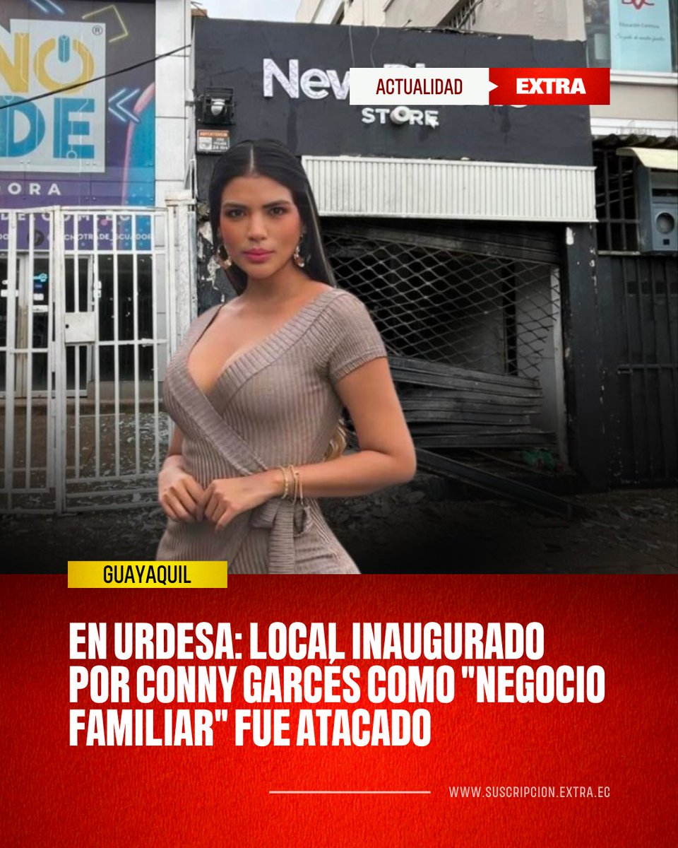 ATENTADO Y ADVERTENCIA 😰

👉🏼 El local de celulares que la presentadora Conny Garcés presentó como su “negocio familiar” fue atacado con un explosivo la madrugada de hoy en Urdesa Central, en Guayaquil. La detonación causó daños en el establecimiento. Horas antes, la presentadora
