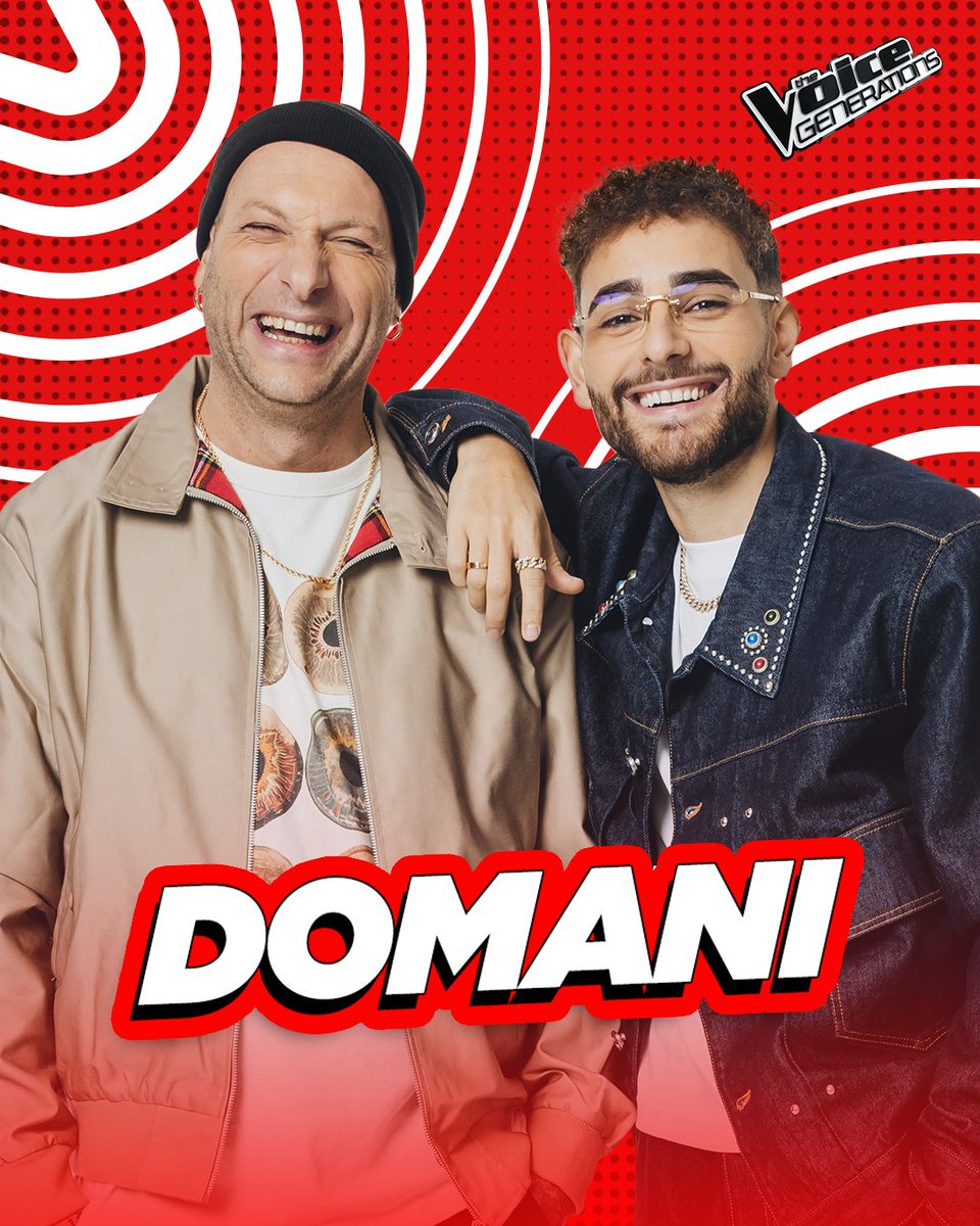 THEVOICE_ITALY's tweet image. 🚨CI SIAMO, manca solo un giorno alla seconda edizione di #TheVoiceGenerations: famiglie, amici e colleghi sono pronti a sfidarsi per conquistare i Coach… e il vostro cuore

#TheVoiceGenerations DOMANI alle 22 su Rai1 e RaiPlay ✌️