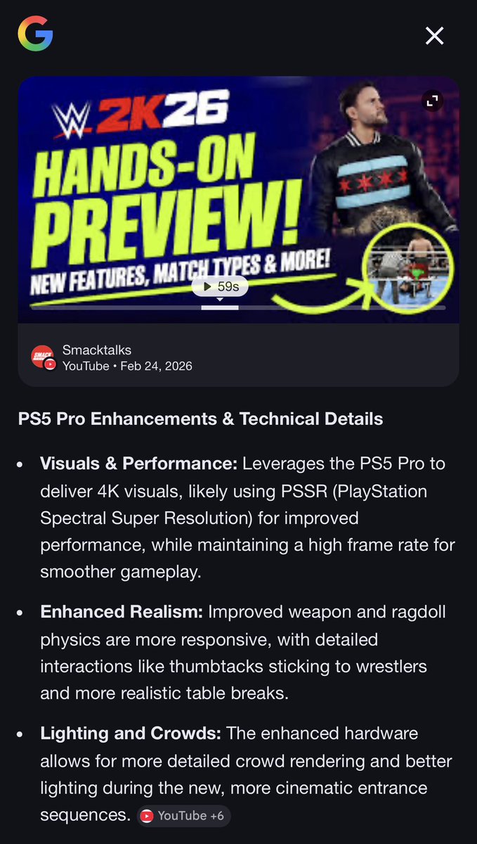 AndyNunezJr's tweet photo. @SamTHimself @V_Mozz @CornellGunter_ Native 4K resolution with improved frame rate.  I am curious if it will be an improvement from PS5. https://t.co/TEQZfK993x