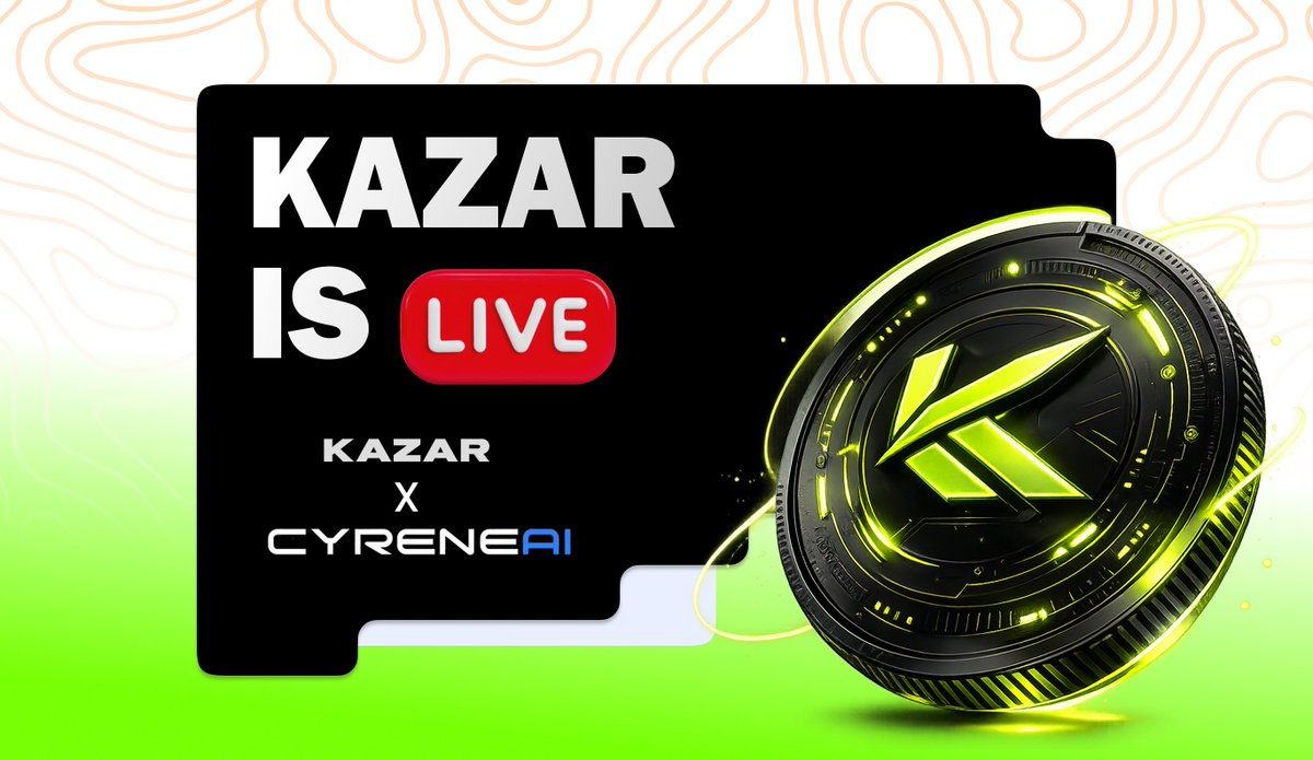 Our Fundraise token is LIVE at <a href="/CyreneAI/">CyreneAI</a> 

CA :  BsoF8kiXxqESgHYMo16J5r7x2boyFvnoHazh5kJcyai

<a href="/KazarHQ/">Kazar</a>  is building the SuperLayer to simplify gaming