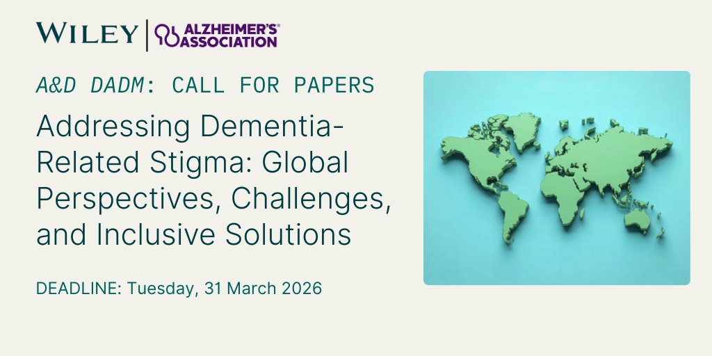 Alzheimer's & Dementia Journals tweet media