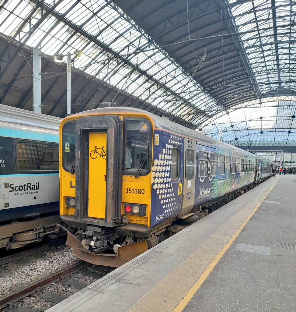 wallygridboy's tweet photo. 153380+156476 at Glasgow Queen Street on the 1036 to Oban+on arrival at Oban where the opening hours are rather precise!
The #RedPen was out for the line from Crianlarich-Oban. https://t.co/kDiePd9K2A