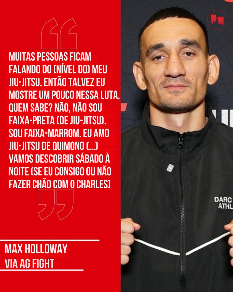 AgFight's tweet image. HOLLOWAY JIU-JITEIRO?🥋🤔

Às vésperas do UFC 326, Max Holloway flerta com uma mudança no estilo de luta.🧐

Diante de Charles Do Bronx, maior finalizador da história, o havaiano cogita se testar no chão.🤥

Papo reto ou cortina de fumaça?👀

#Holloway #DoBronx #JiuJitsu #UFC326