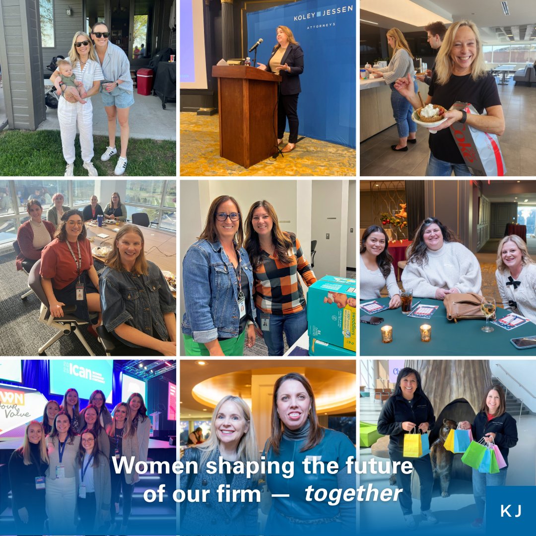 Dan_Weidner's tweet photo. Koley Jessen is filled with a smart and driven group of women constantly raising the bar for our clients and our firm. I feel blessed to work alongside them. Happy Women’s History Month. #KoleyJessen https://t.co/1ZLwJcUTkl