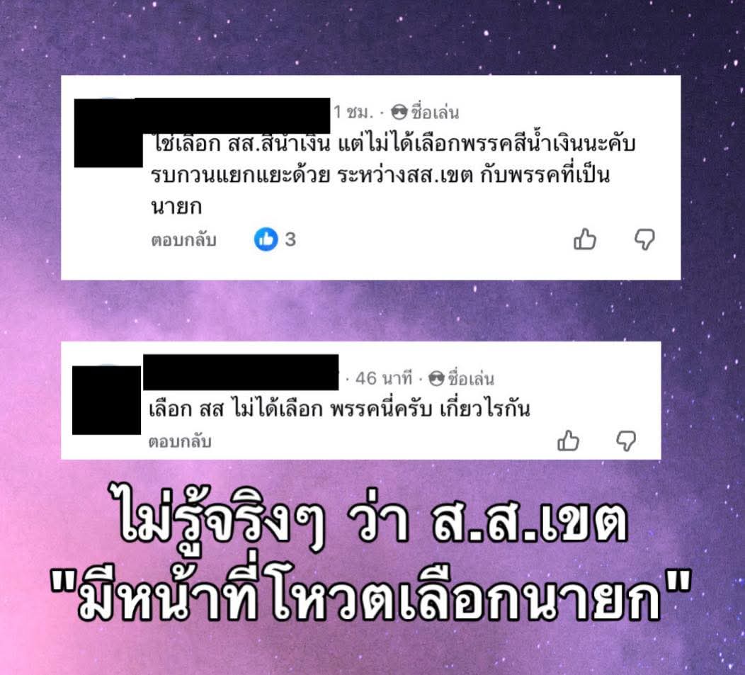 สิ่งที่ฝ่ายผู้มีอำนาจทำได้ประสบความสำเร็จมากๆ คือการไม่ยอมให้ปฎิรูปการศึกษานี่แหละ คนจำนวนมากในประเทศนี้เข้าใจว่า

สส.ต้องไปงาน ต้องฉีดยุง ต้องลงพื้นที่ตลอดเวลา (วลีเด็ดตอนหาเสียงยังมาได้เลย) แต่ไม่รู้ว่า สส.มีหน้าที่ไปพัฒนากฏหมาย ปรับปรุงกฏหมายให้ทันโลก