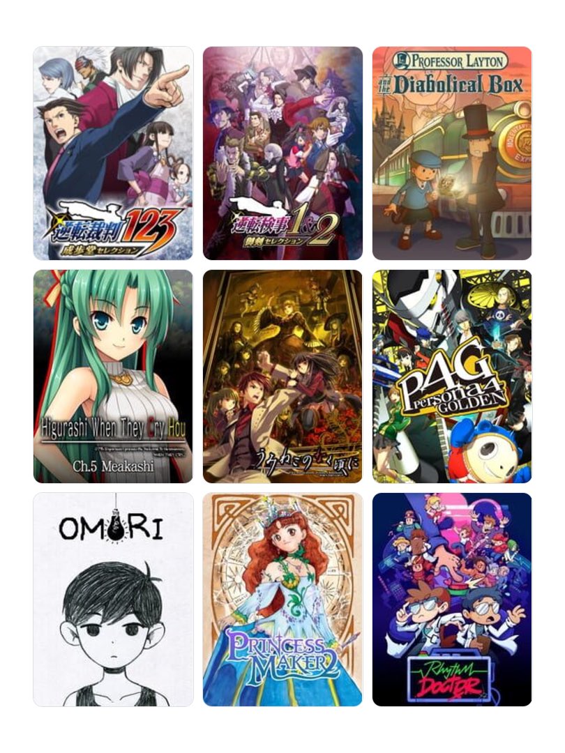 골라왔슴다 인생겜
쓰르라미는 6챕도 넣고싶었는데 안보였다