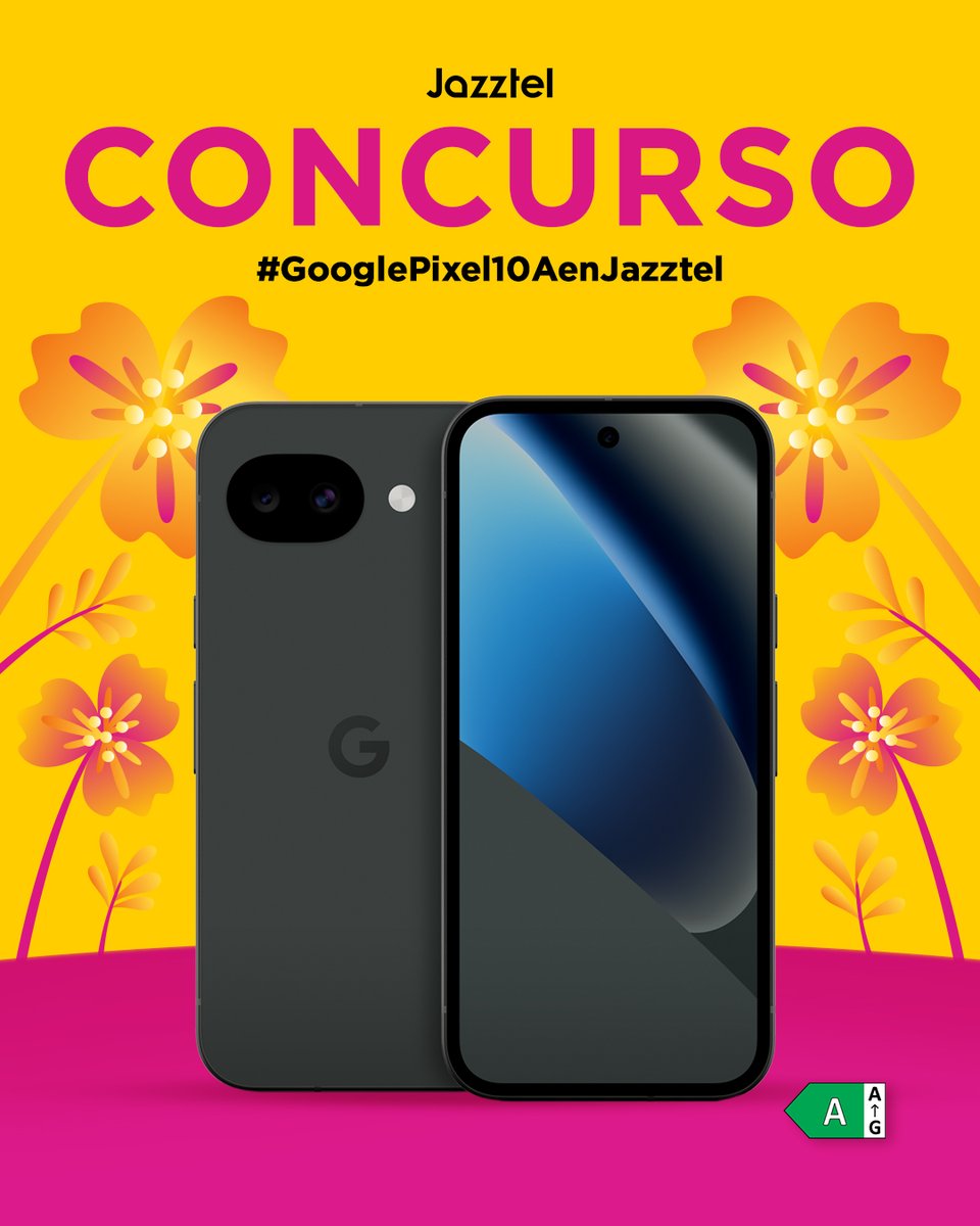 ¿Quieres un buen CONCURSO?
¡Pues aquí tienes un #GooglePixel10A de premiazo!
Participa y gana:
➡️ Sigue a <a href="/jazztel_es/">Jazztel España</a>  y <a href="/GoogleES/">Google España</a> 
🔁 Haz RT
💬 Menciona a tu amig@ más FAN la IA de Google
#️⃣ HT #GooglePixel10AenJazztel
¡Suerte! 🍀
BBLL: bit.ly/BBLLGooglePixe…