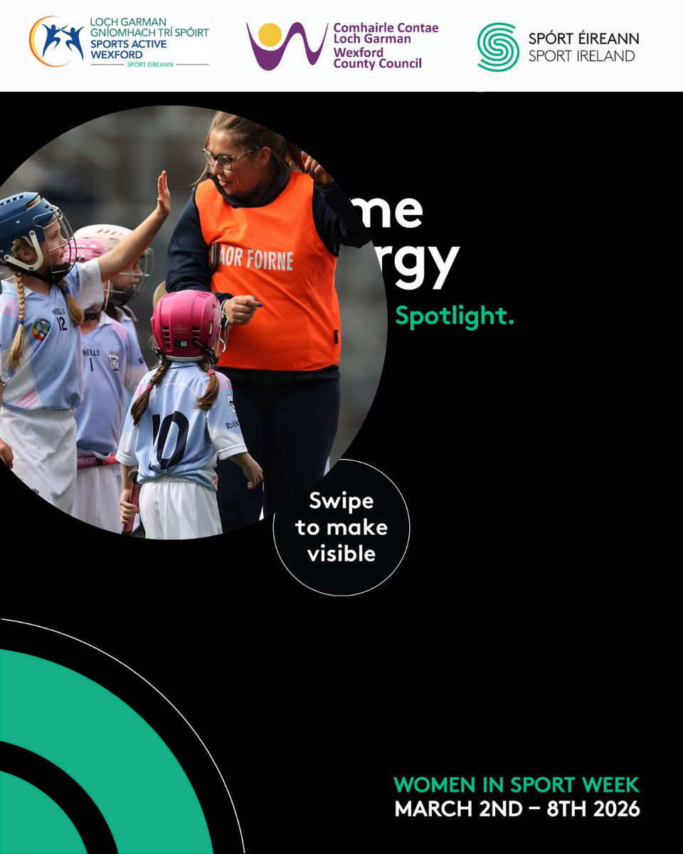 SportActiveWex's tweet image. Lets acknowledge and celebrate all the female coaches who are coaching and shaping the sports stars of the future.     They work tirelessly, often without thanks and this #WomenInSportWeek why not say "thank you" to a female coach in your club?

#SameEnergy

@wexfordcoco