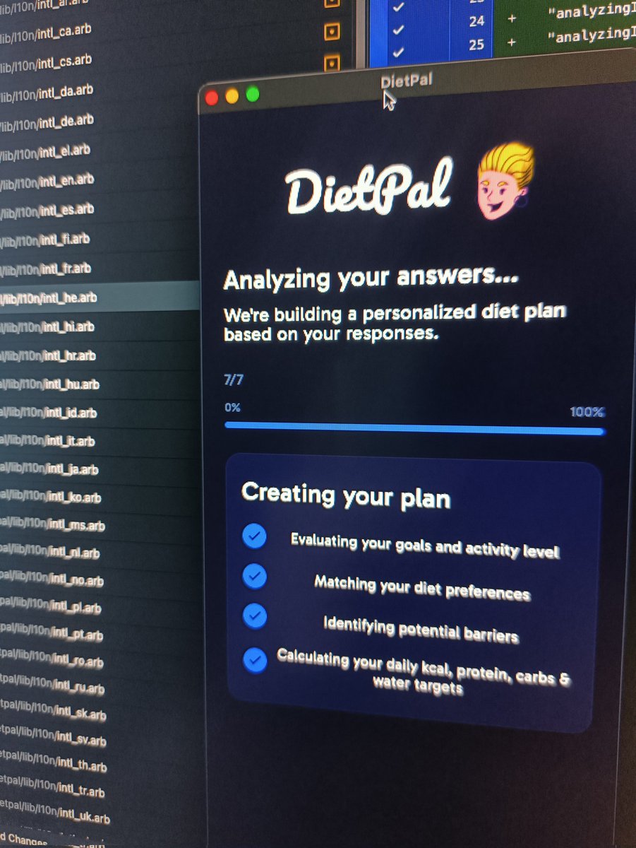 alimertcank's tweet photo. Designing your dream diet just got real ✨

Right now DietPal is crunching your answers – goals, prefs, lifestyle, everything – to craft a 100% personalized plan made just for YOU.

Hang tight... your tailored nutrition blueprint is being built! 🥗💪
#PersonalizedNutrition #Diet https://t.co/gdzGPPDf3u