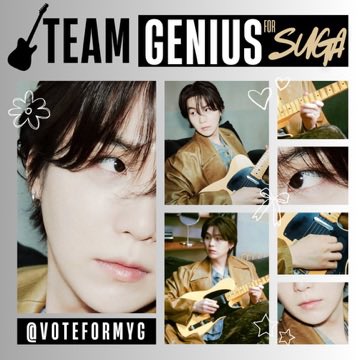 🗳️| CHOEAEDOL ] ☆~ Team Genius for SUGA Post ~☆ ➜ 05/03/26