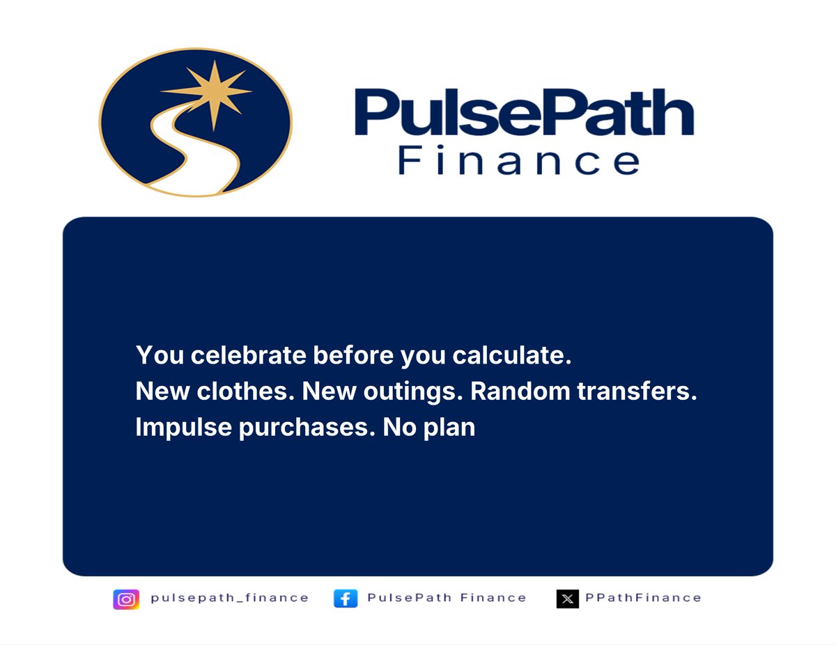 PPathFinance's tweet image. Don’t let excitement destroy your income.

Salary is a tool. Use it intentionally.
What percentage are you saving this month?
#SalaryStructure #MoneyTalk 
#PulsePath