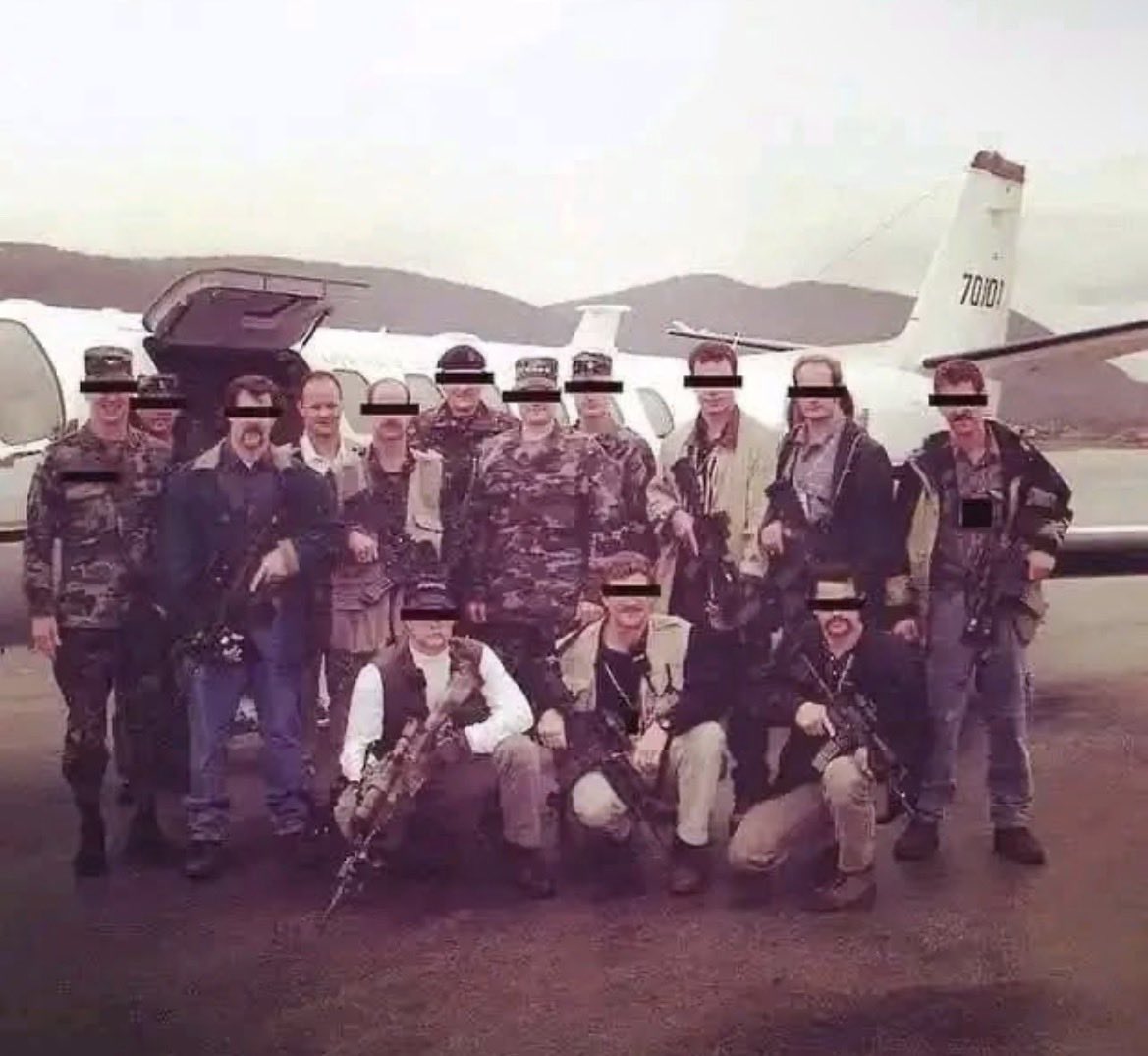 Delta operators in Bosnia during the 1990s. The third guy from the left ...
