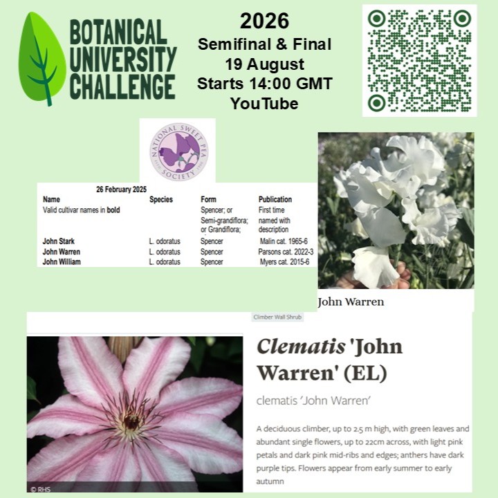 Botanical University Challenge tweet media